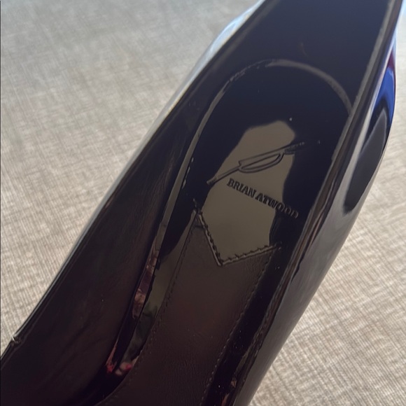 Brian Atwood Black Patent Leather Heels - Picture 7 of 11